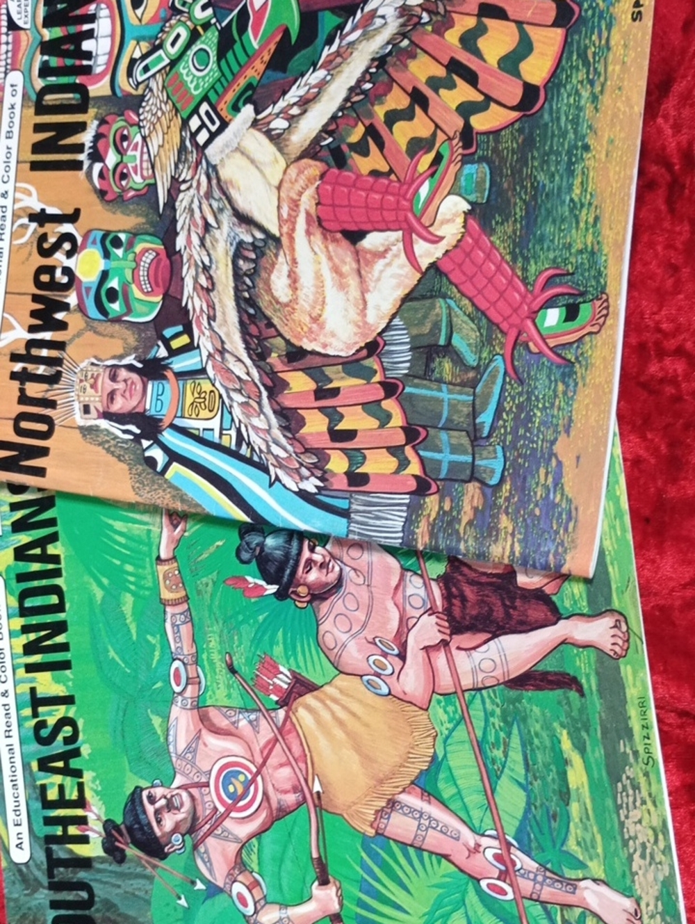 Northwest Indians & Southeast Indiana Educational Read & Color Book Combo